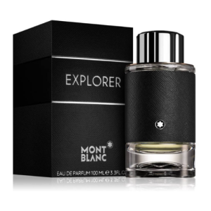 Montblanc Explorer Perfume In a Matte Black Bottle With Metallic Silver Detailing