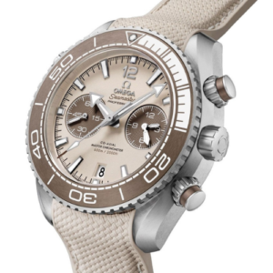 Omega Seamaster Beige Chronograph Watch With Matching Strap