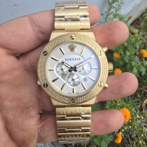 Versace Greca Chronograph VEZ White