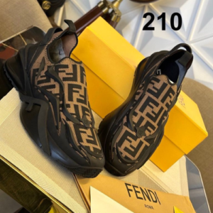 Fendi Loafers with a Black and Gray Pattern