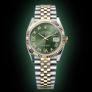 Rolex Datejust 38 Olive Green Dial Midsize Mens Watch Swiss Eta