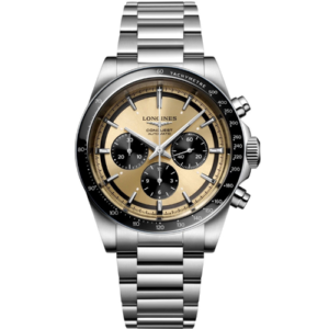 Longines Conquest Automatic Chronograph Watch with a Dial and Black Subdials