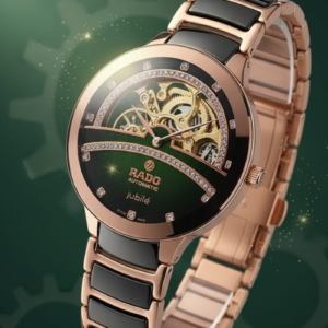 Rado Centrix Green Automatic Diamonds Open Heart Watch