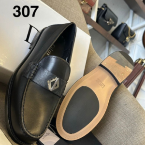 Dior Loafers with a Matte Black Style