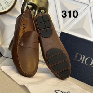 Dior Loafers in Brown Leather
