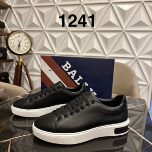 Bally Sneakers with a Black and White Design