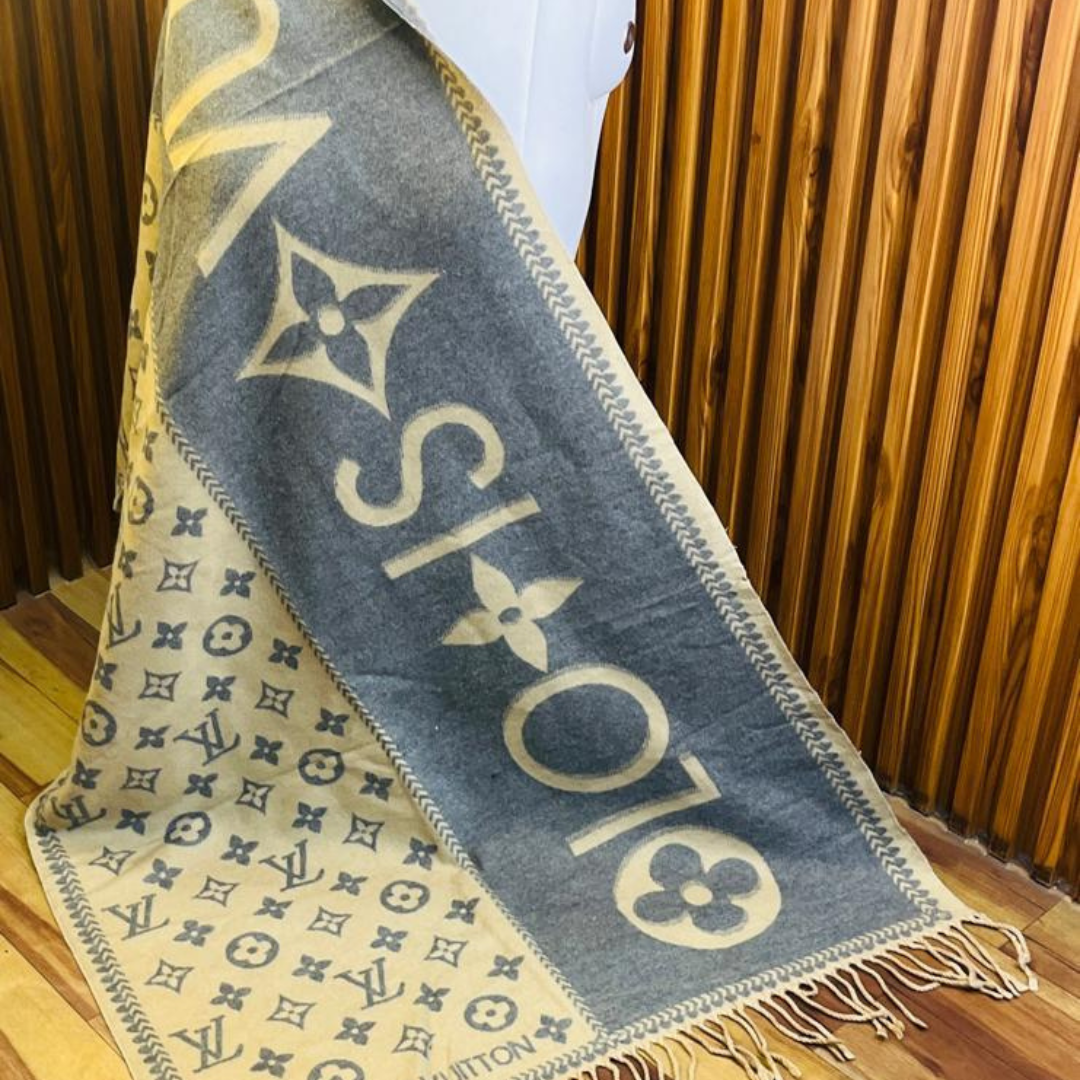 Louis Vuitton With a Blue And Cream Pattern