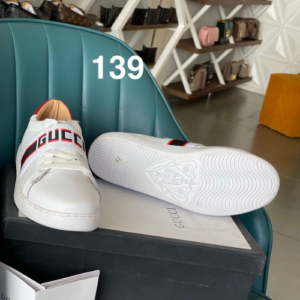 Gucci Sneakers with a White and Red Design