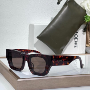 Loewe x Paula's Ibiza Front lenses Square Brown Sunglasses