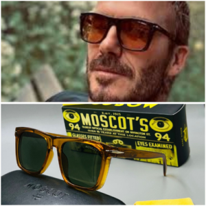 Moscot Square Frame Acetate Sunglasses with Green-Tinted Lenses