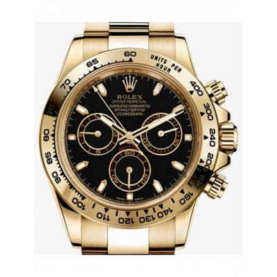 Rolex Cosmograph Daytona Oyster, Gold Black