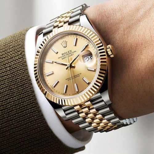 Rolex Datejust men Oystersteel and yellow gold