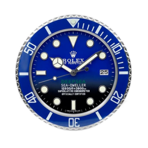 Rolex Submarine Wall Clock Full Blue