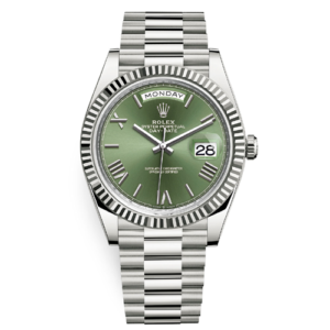 ROLEX DAYDATE STEEL GREEN DIAL 212