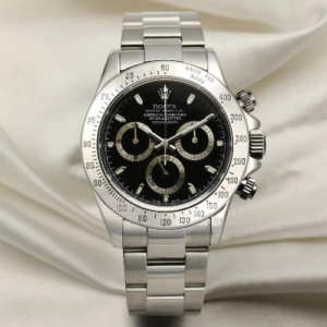 Rolex Daytona Silver Black Dial Men Watch